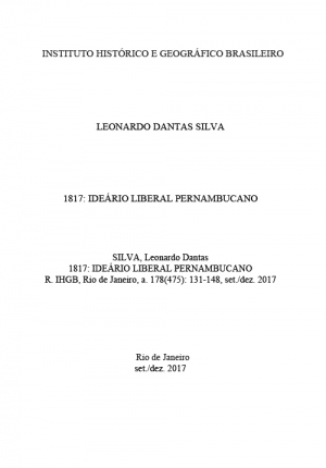 1817: IDEÁRIO LIBERAL PERNAMBUCANO