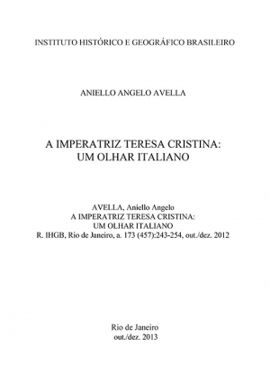 A IMPERATRIZ TERESA CRISTINA: UM OLHAR ITALIANO