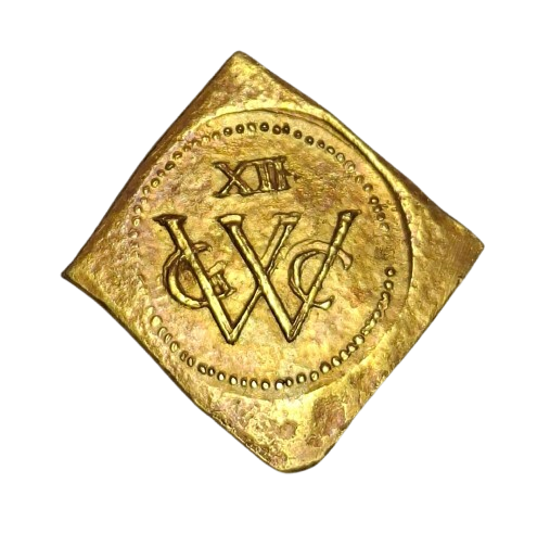 Moeda obsidional do Brasil holandês, 1645. Coleção IHGB (N. Registro 4479)